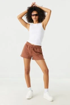 High Rise Fleece Short -Deals Drape & Denim Store 053658925865 20 2