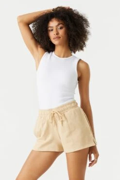 High Rise Fleece Short -Deals Drape & Denim Store 053658925865 24