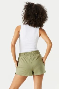 High Rise Fleece Short -Deals Drape & Denim Store 053658925865 31 1 1