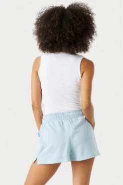 High Rise Fleece Short -Deals Drape & Denim Store 053658925865 45 1