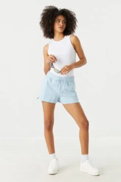 High Rise Fleece Short -Deals Drape & Denim Store 053658925865 45 2