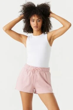 High Rise Fleece Short -Deals Drape & Denim Store 053658925865 91