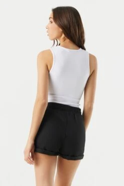 Basic Fleece Rolled Short -Deals Drape & Denim Store 053665665808 01 1 1