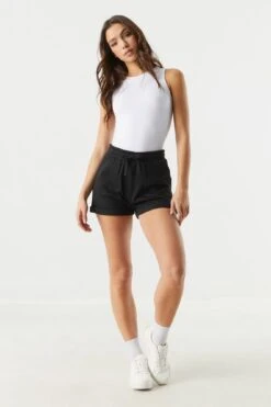 Basic Fleece Rolled Short -Deals Drape & Denim Store 053665665808 01 2 1