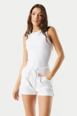 Basic Fleece Rolled Short -Deals Drape & Denim Store 053665665808 10 3