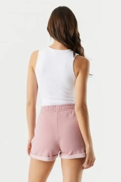 Basic Fleece Rolled Short -Deals Drape & Denim Store 053665665808 91 1 1