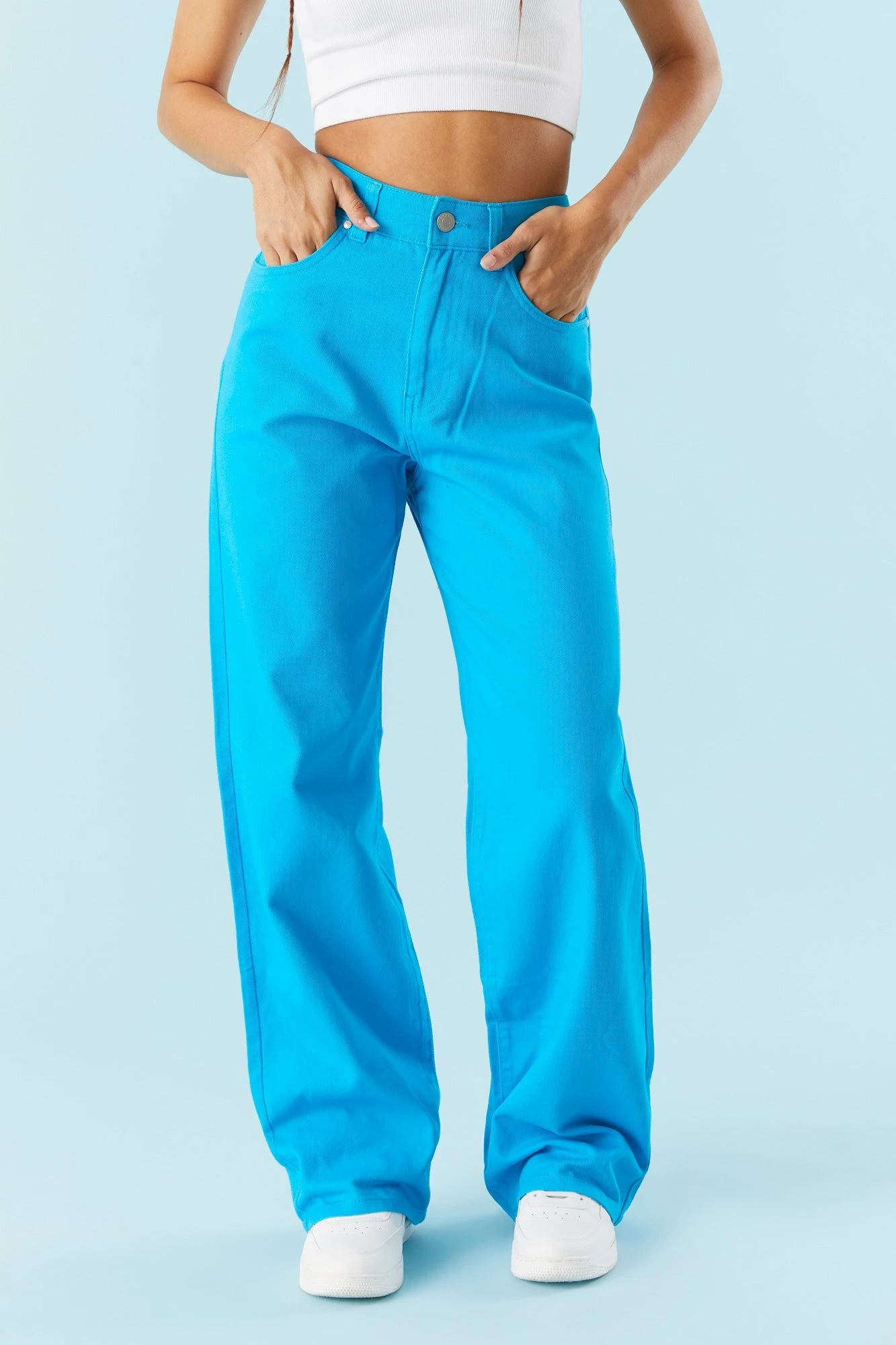 Blue Wide Leg Jean 2 Blue Wide Leg Jean - Image 2