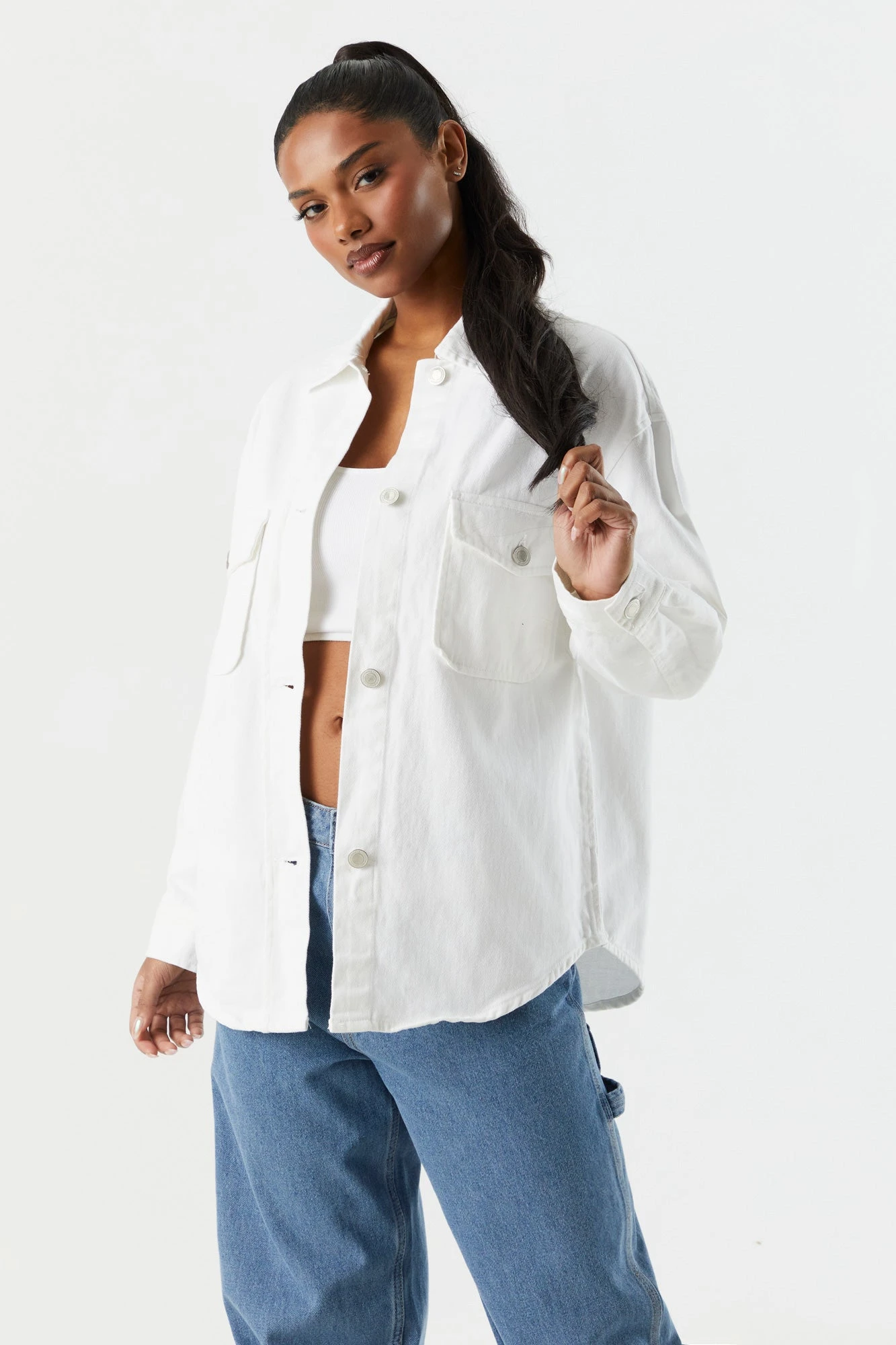 Denim Shacket 1 Denim Shacket