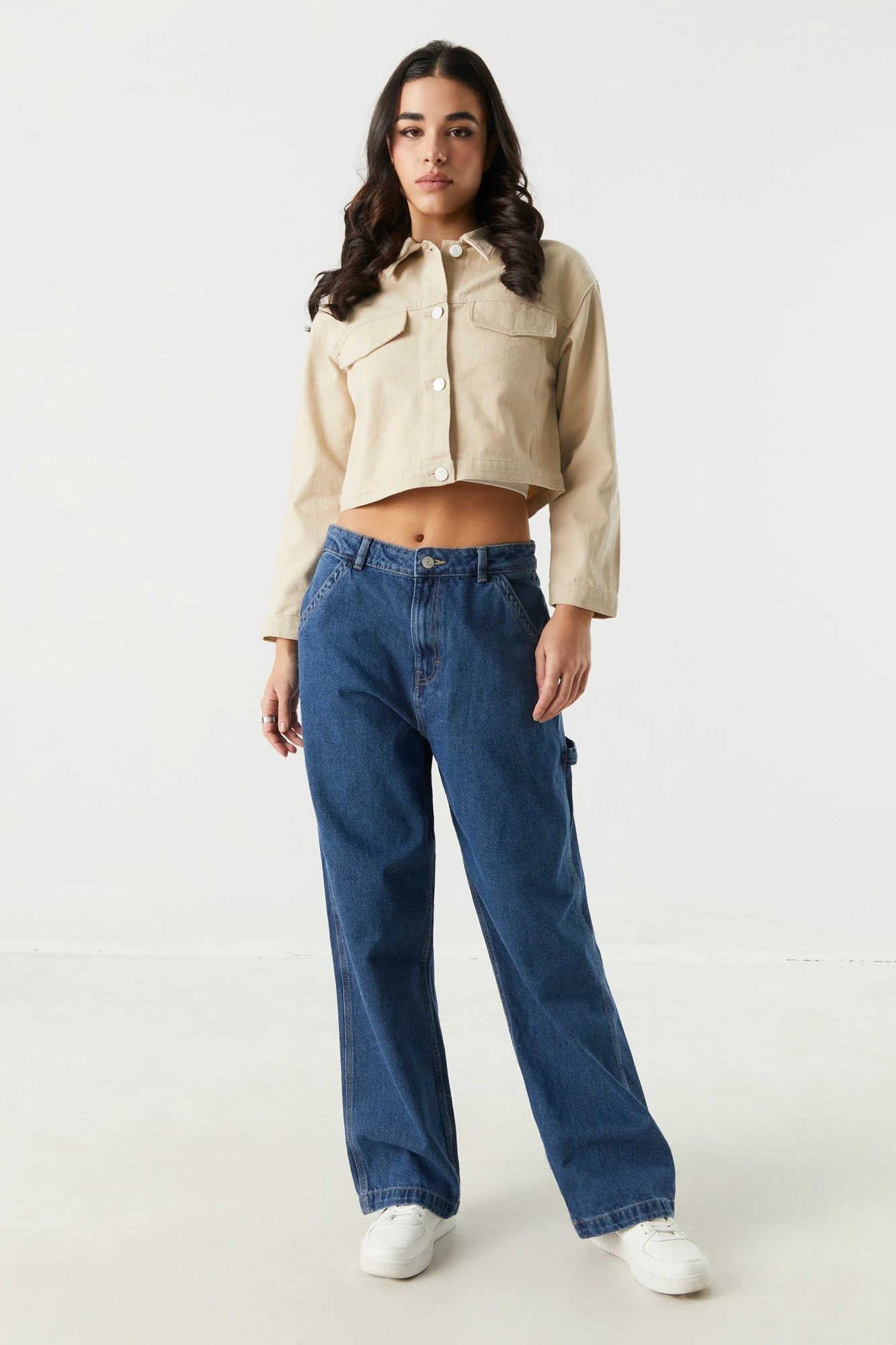 Cropped Denim Jacket 4 Cropped Denim Jacket - Image 4