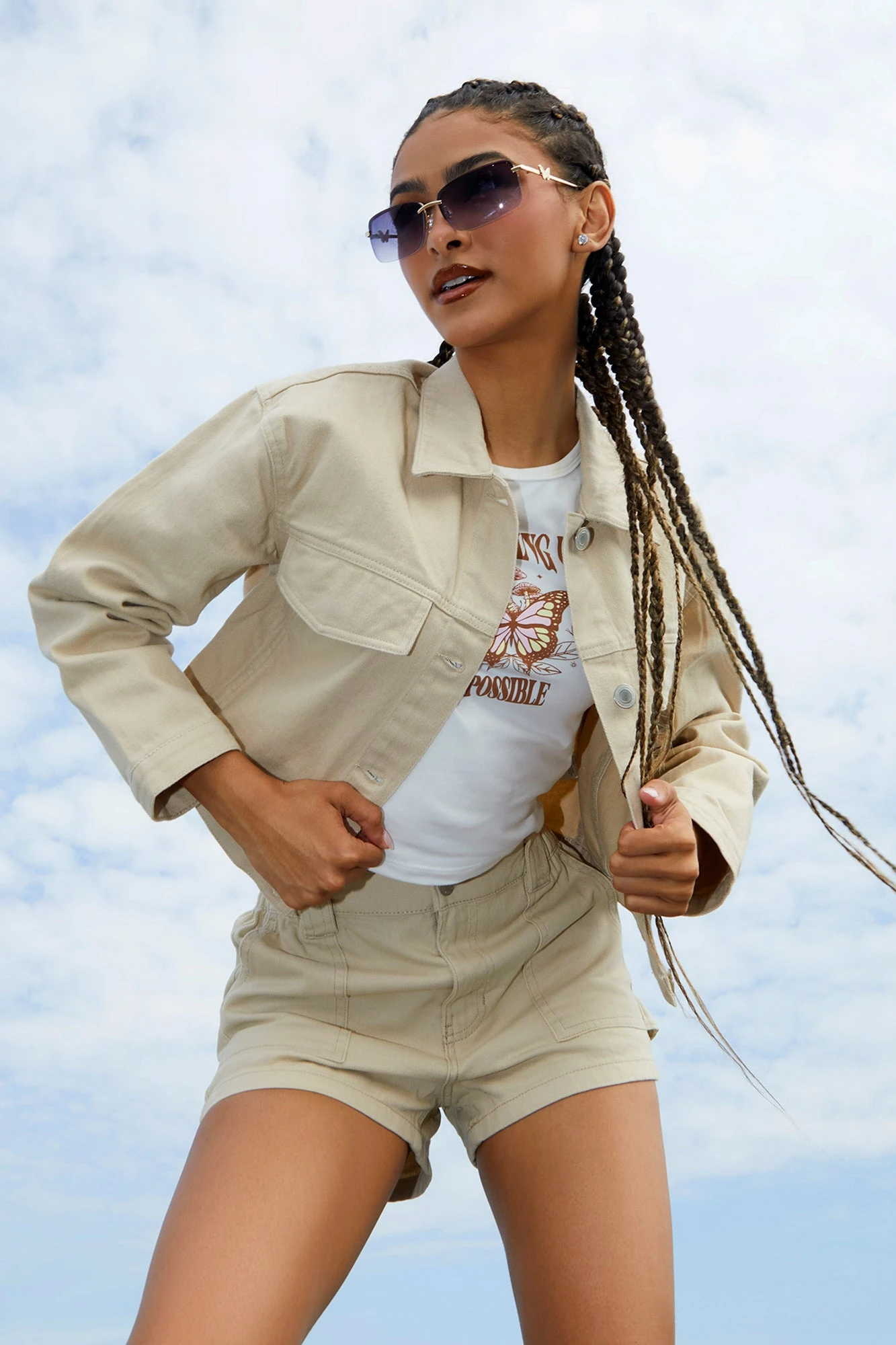 Cropped Denim Jacket 1 Cropped Denim Jacket