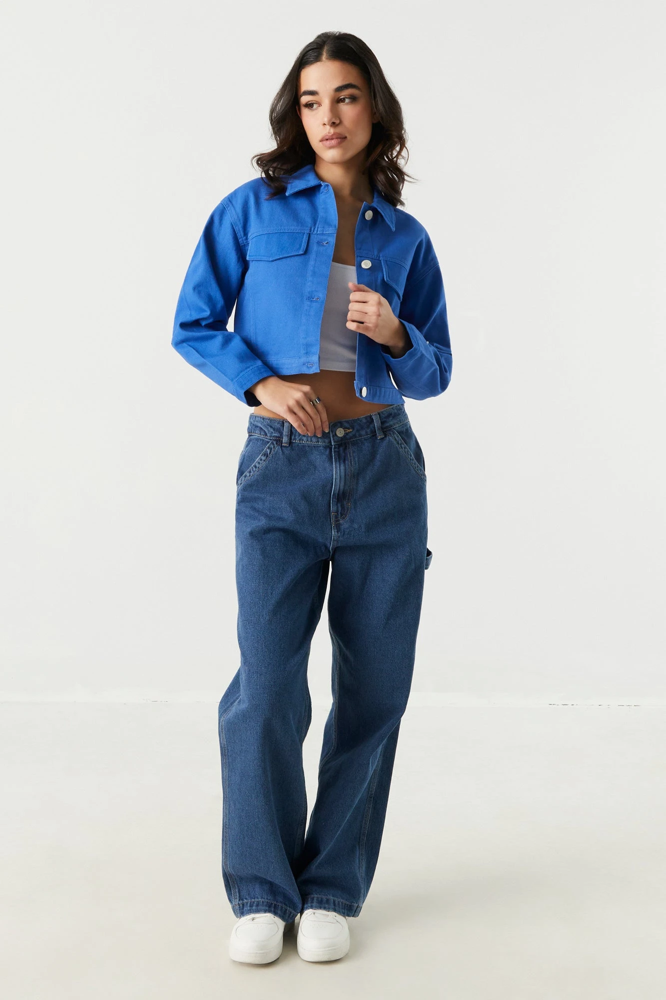 Cropped Denim Jacket 10 Cropped Denim Jacket - Image 10