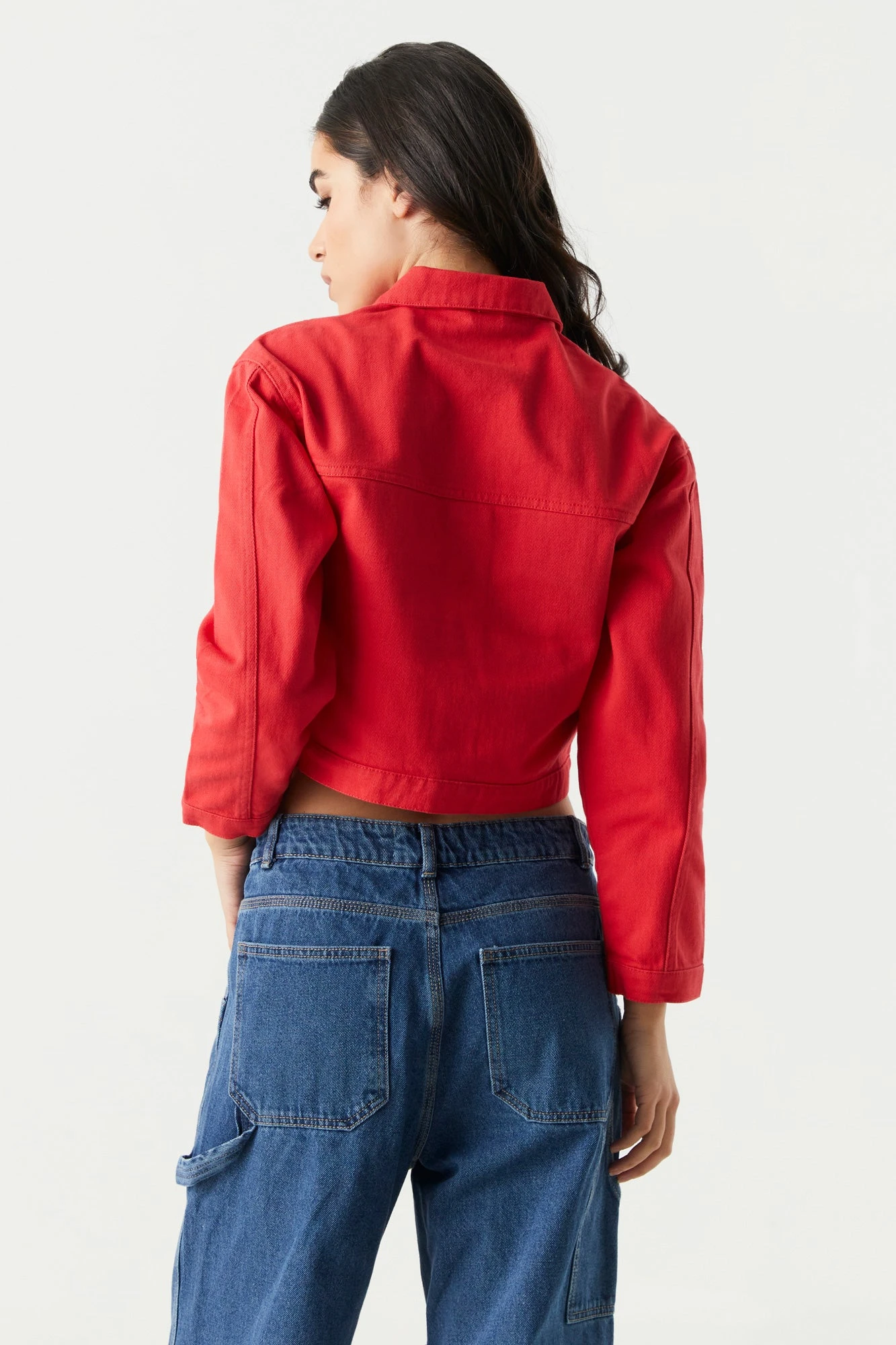 Cropped Denim Jacket 12 Cropped Denim Jacket - Image 12