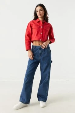 Cropped Denim Jacket 25 Cropped Denim Jacket -Deals Drape & Denim Store 056165537313 60 2