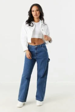 Cropped Denim Jacket 19 Cropped Denim Jacket -Deals Drape & Denim Store 056165537313 35 2