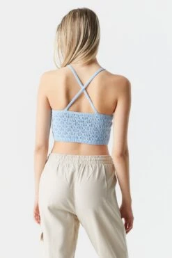 Crochet Criss-Cross Back Top -Deals Drape & Denim Store 058503324076 45 1