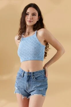 Crochet Criss-Cross Back Top