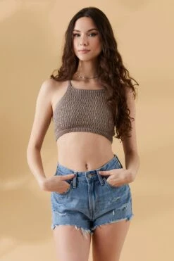 Crochet Criss-Cross Back Top -Deals Drape & Denim Store 058503324076 89