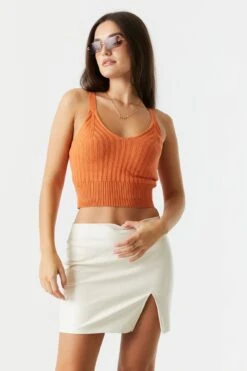 V-Neck Skimmer Knit Tank -Deals Drape & Denim Store 058545422073 80