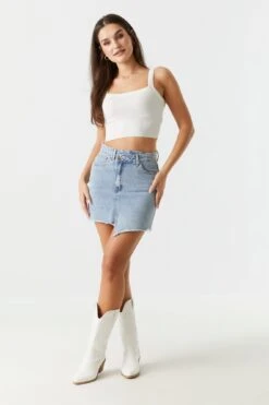 Ribbed Knit Square Neck Crop Tank 20 Ribbed Knit Square Neck Crop Tank -Deals Drape & Denim Store 058565634061 35 2