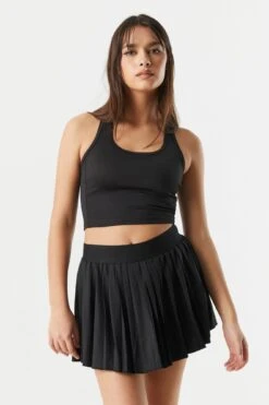 Sommer Ray Ribbed Scoop Neck Active Tank -Deals Drape & Denim Store 058603036069 01