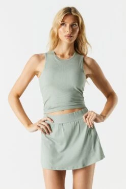 Padded High Neck Active Tank