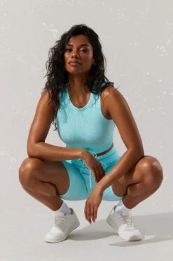 Refuge Seamless Ribbed High Neck Bra -Deals Drape & Denim Store 058603566184 40