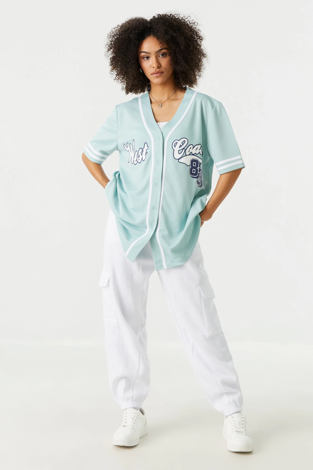 99 Graphic Button-Up Baseball Jersey 6 99 Graphic Button-Up Baseball Jersey - Image 6