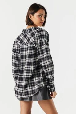 Classic Plaid Button-Up Top -Deals Drape & Denim Store 070201171335 01 1