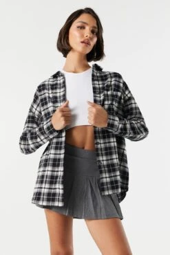 Classic Plaid Button-Up Top -Deals Drape & Denim Store 070201171335 01