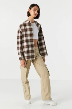 Classic Plaid Button-Up Top -Deals Drape & Denim Store 070201171335 10 2