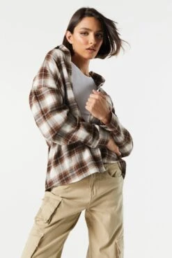 Classic Plaid Button-Up Top -Deals Drape & Denim Store 070201171335 10