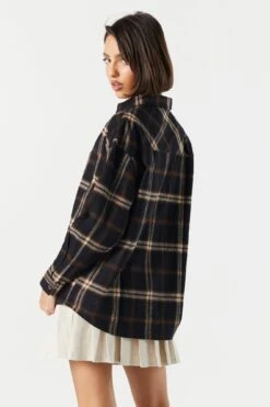 Classic Plaid Button-Up Top -Deals Drape & Denim Store 070201171335 20 1