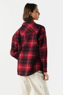 Classic Plaid Button-Up Top -Deals Drape & Denim Store 070201171335 60 1