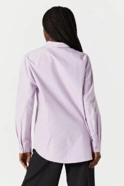 Oversized Poplin Button-Up Top 19 Oversized Poplin Button-Up Top -Deals Drape & Denim Store 070231811320 50 1