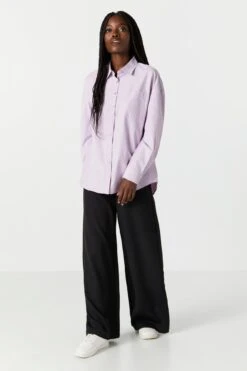 Oversized Poplin Button-Up Top 20 Oversized Poplin Button-Up Top -Deals Drape & Denim Store 070231811320 50 2