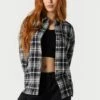 Black And White Plaid Flannel