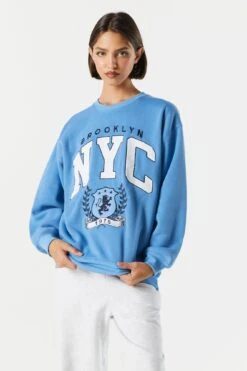 Fleece Brooklyn NYC Graphic Sweatshirt