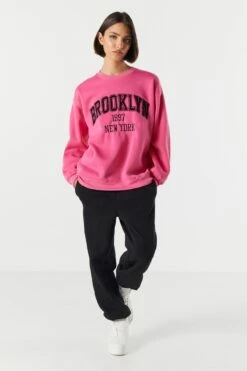 Fleece Brooklyn Graphic Sweatshirt -Deals Drape & Denim Store 070603039108 66 2