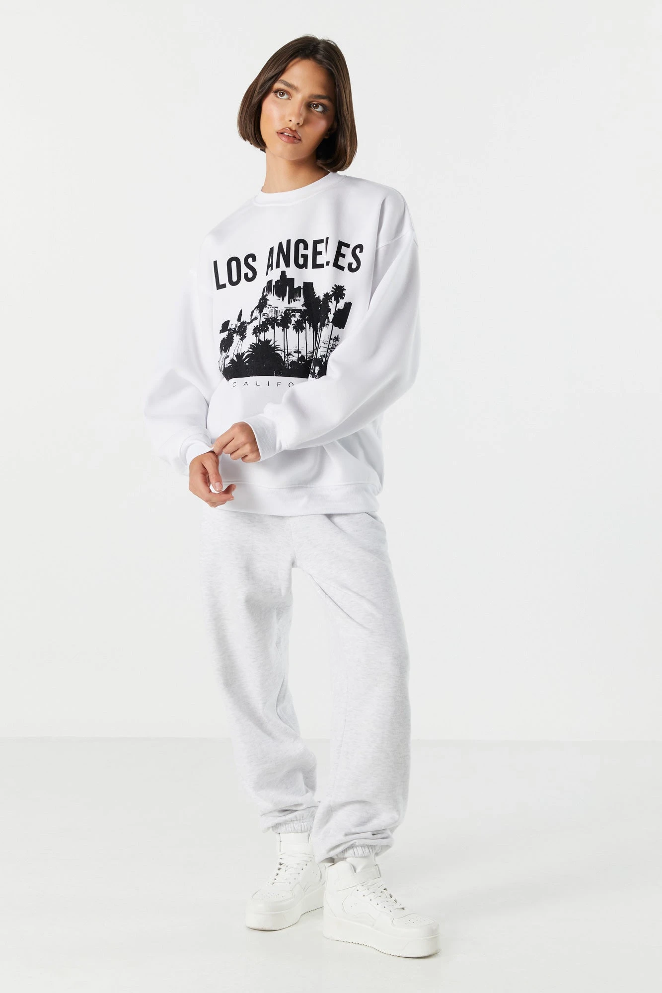 Los Angeles Graphic Fleece Sweatshirt 3 Los Angeles Graphic Fleece Sweatshirt - Image 3