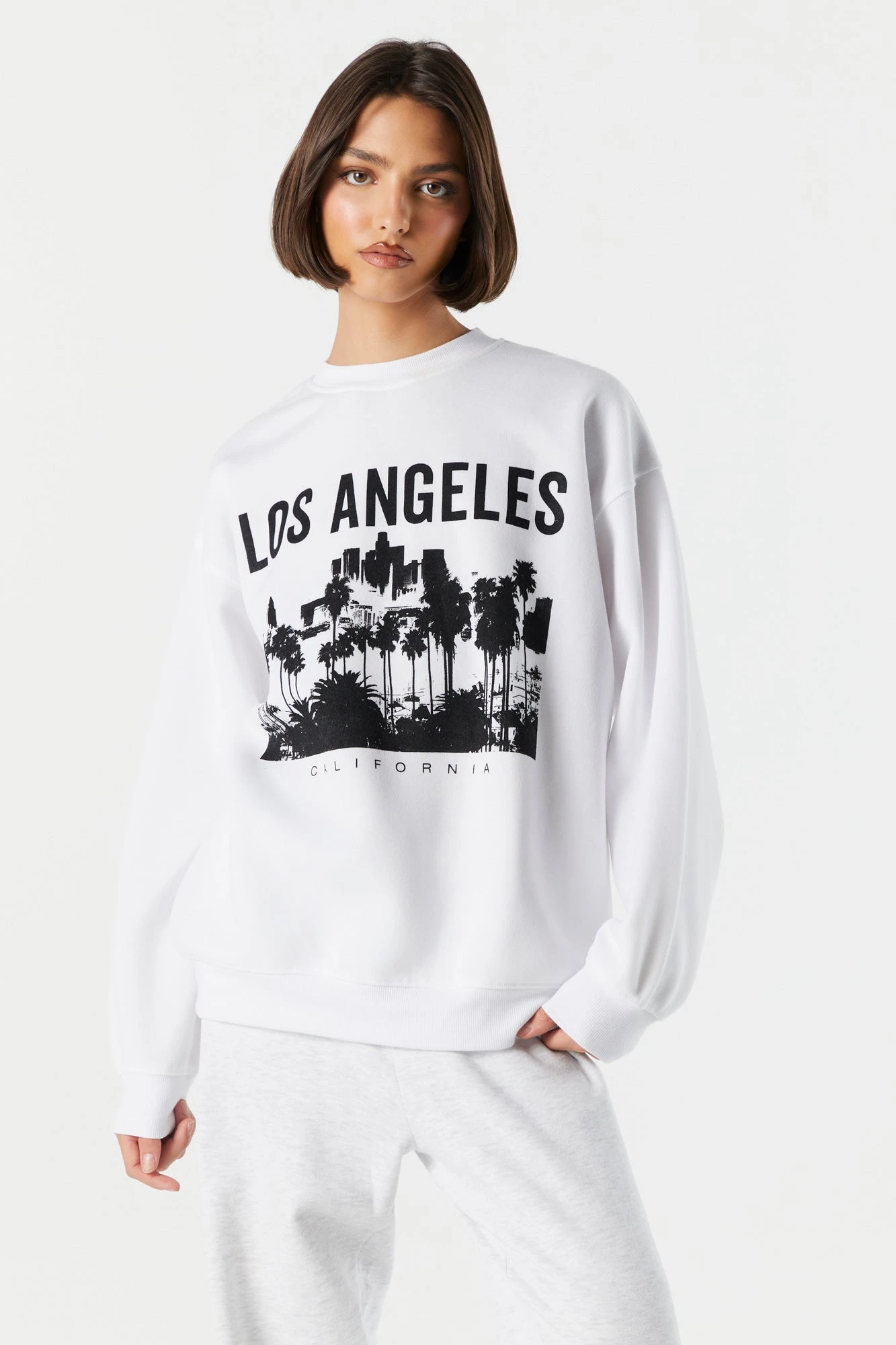 Los Angeles Graphic Fleece Sweatshirt 1 Los Angeles Graphic Fleece Sweatshirt