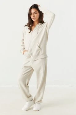 Solid Fleece Oversized Zip-Up Hoodie -Deals Drape & Denim Store 070630726389 12 2