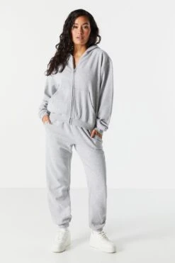 Fleece Zip Up Varsity Hoodie 8 Fleece Zip Up Varsity Hoodie -Deals Drape & Denim Store 070630726770 04 2