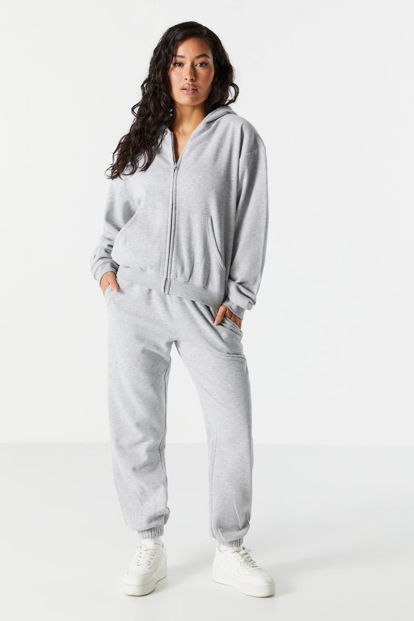 Fleece Zip Up Varsity Hoodie 3 Fleece Zip Up Varsity Hoodie - Image 3