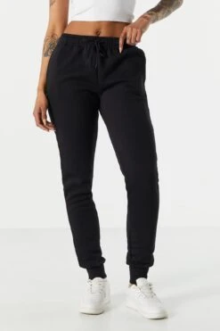 Fleece Ribbed Cuff Jogger 16 Fleece Ribbed Cuff Jogger -Deals Drape & Denim Store 070703038865 01 1