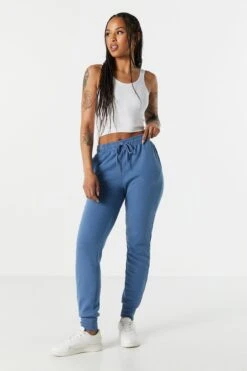 Fleece Ribbed Cuff Jogger