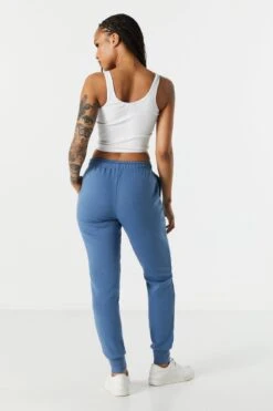 Fleece Ribbed Cuff Jogger 14 Fleece Ribbed Cuff Jogger -Deals Drape & Denim Store 070703038865 39 2