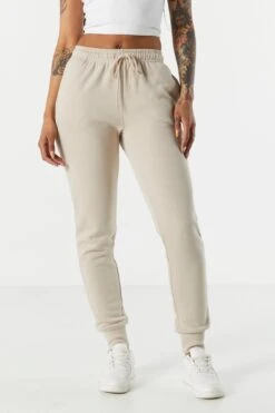 Fleece Ribbed Cuff Jogger 22 Fleece Ribbed Cuff Jogger -Deals Drape & Denim Store 070703038865 89 1