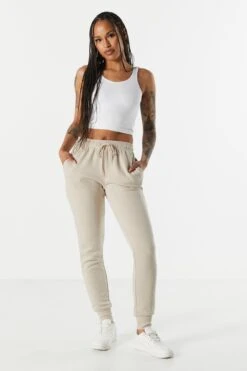 Fleece Ribbed Cuff Jogger 21 Fleece Ribbed Cuff Jogger -Deals Drape & Denim Store 070703038865 89