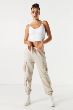 Drawstring Multi Pocket Cargo Jogger -Deals Drape & Denim Store 070703039370 24