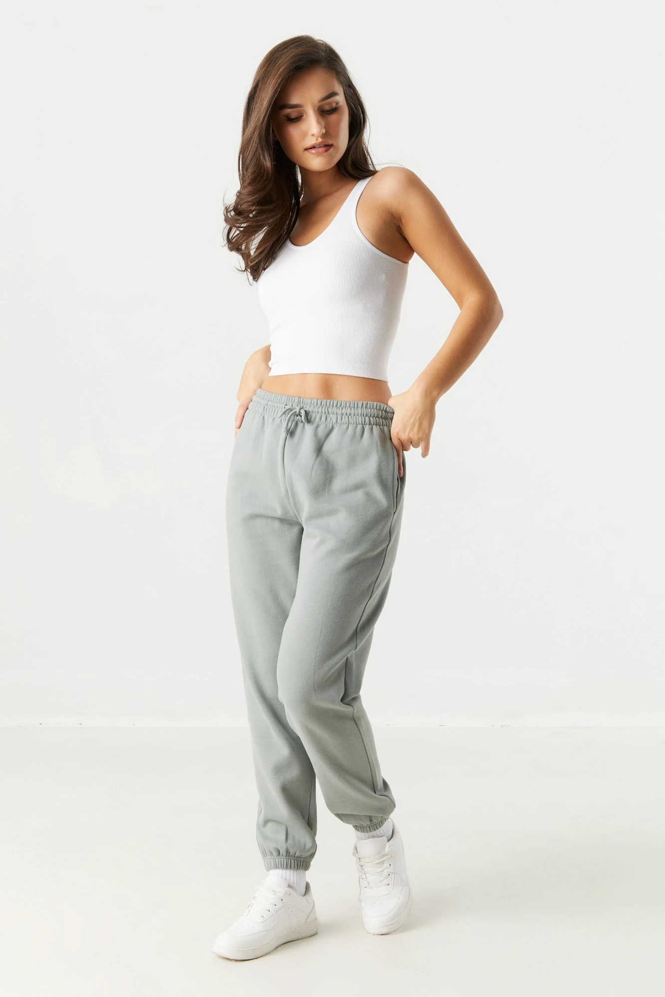 Coloured Fleece High Rise Jogger 4 Coloured Fleece High Rise Jogger - Image 4